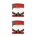 thumbnail image 4 of Bearachild Funda trasera para silla de tela de franela de animales de dibujos animados de Papá Noel, fundas de asiento suaves y cómodas, decoración Type2 NO2 Bearachild CBP183740, 4 of 6