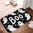 thumbnail image 5 of 1pc Boo Halloween Ghosts Absorbent Non-Slip Bathroom Thickened Flannel Rug Decor,Soft,Quick Drying,Suitable For Indoor/outdoor Use,Bathrooms,Bedrooms,Kitchens,Terrace,Laundry Rooms,16"x24", 5 of 9
