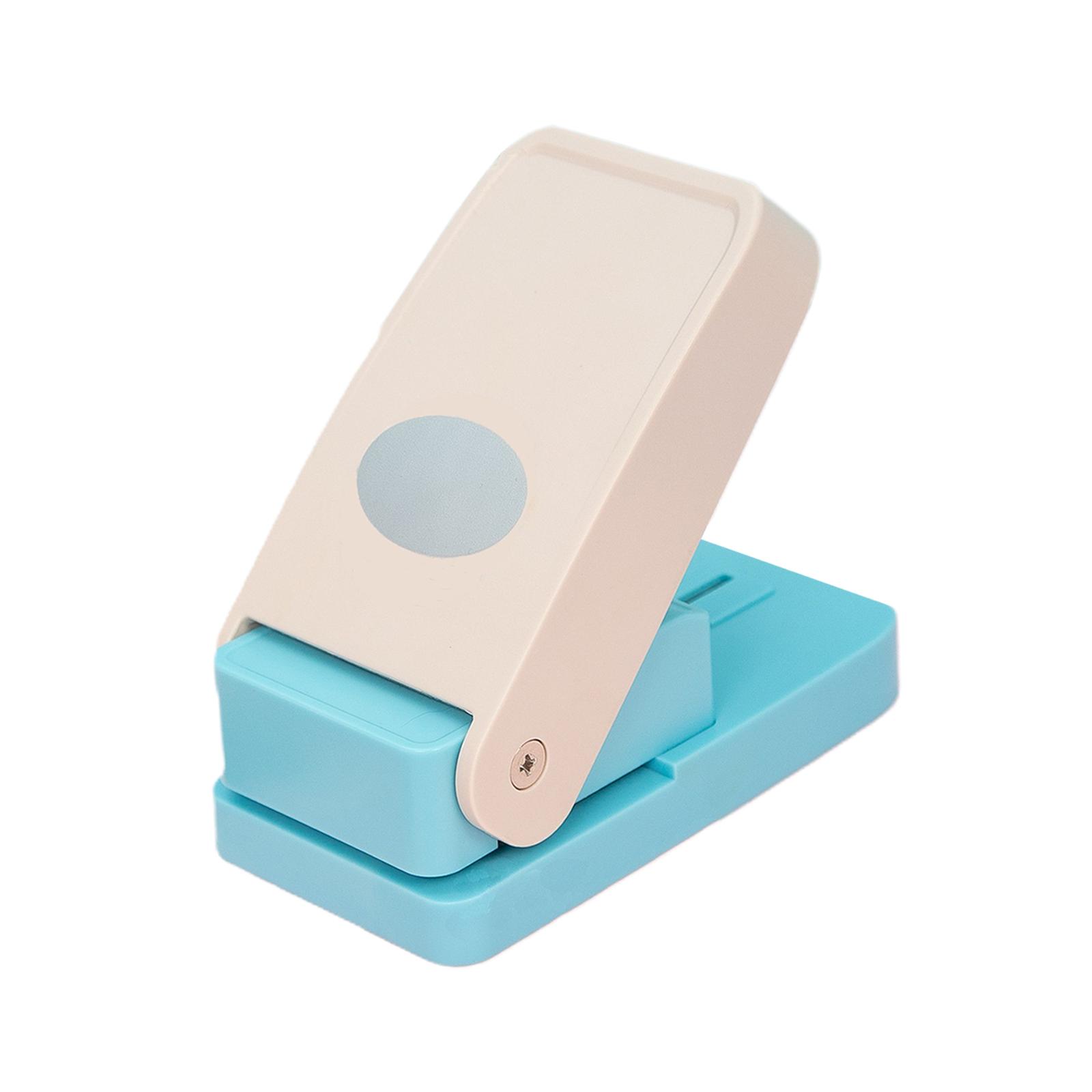 S SERENABLE Paper Puncher Hole Puncher Tab Punch Scrapbook Loose Leaf Separator Label Punch DIY Craft Supplies Strong PP And Metal Suitable for Teachers Students Oval