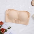 thumbnail image 4 of Afdoent Bras for Women Strapless Bra for Seamless Push Up Neckline Comfortable T Shirt Bra with Silicone Band, 4 of 5