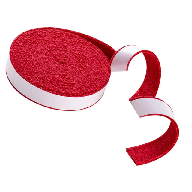 Almencla Tennis Badminton Racket Grip Tape Absorb Sweat Nonslip Accessories Hand Glue red