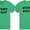 Heather Green Front & Back, variant on Men's Event Staff Tee NR, Front & Back, Neon Safety Green, XL
