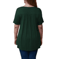 thumbnail image 3 of Traleubie Women's Plus Size Short Sleeve Shirts Lace Pleated Tunic Tops m-4x, 3 of 4