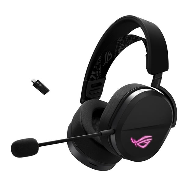 Audifonos Diadema Gamer Inalambrica ASUS A501 ROG PELTA RGB negro