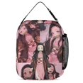 thumbnail image 3 of Kamado Nezuko Cute Lunch Bag Insulated Portable Lunch Box Cooler Bag Reusable Totes Handbag, 3 of 8