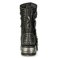 thumbnail image 6 of New Rock 1535-S1 Black Leather Studded Spike Gothic Boots 42, 6 of 6