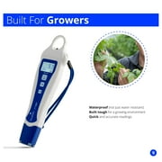 Bluelab PENPH pH Pen, Digital Meter for Water with Easy Two Point Calibration and Double Junction Probe Test Kit for Hydroponic System and Indoor Plant Grow, White
