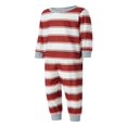 thumbnail image 3 of Ensembles de Pyjamas d'Automne à Manches Longues O Hauts de Cou + Pantalons Rayés Ou Combinaison Rayée à Manches Longues, 3 of 8
