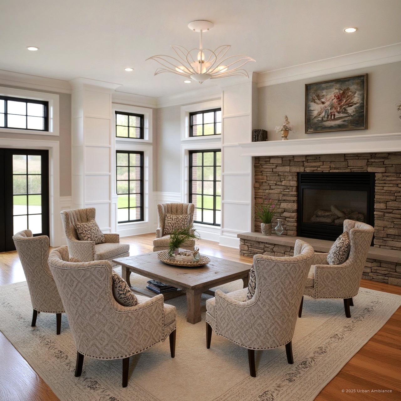 Luxury Eclectic Ceiling Light, Warm White, UQL6530