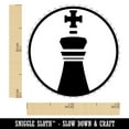 thumbnail image 2 of Chess Piece Black King Self-Inking Rubber Stamp Ink Stamper - Brown Ink - Mini 1/2 Inch, 2 of 7