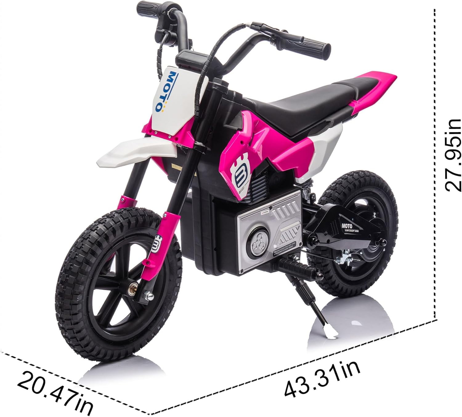 Ambifirner 24V  Ride On Electric Off-Road Motorcycle,200W Motor 9.32MPH Speed Dirt Bike Motocross, Soft Seat