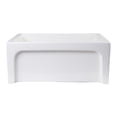 thumbnail image 4 of ALFI brand AB2418ARCH-B 24" Biscuit Arched Apron Thick Wall Fireclay Single Bowl Farm Sink, 4 of 7