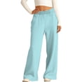thumbnail image 4 of BOOMNY Girls Baggy Sweatpants Wide Leg Sweat Pants for Kids Trendy Elastic Waist Drawstring Solid Fall Jogger Trousers With Pockets, 4 of 4