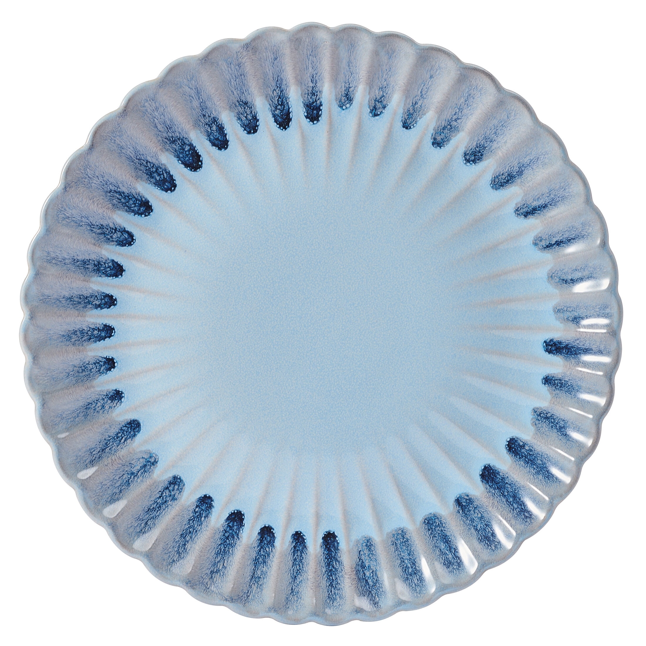 Pfaltzgraff Lucinda 12 Piece Stoneware Dinnerware Set Blue