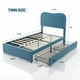 thumbnail image 2 of Yeshouse Estructura de cama Boucle con 2 cajones, plataforma tapizada con cabecero LED y listones de madera maciza. No necesita somier. Ideal para niños y adolescentes, 2 of 7