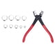 thumbnail image 2 of Kit de alicates para abrazaderas de manguera, 80 piezas Surtido de clips para mangueras Kit surtido de abrazaderas para mangueras Estética elegante, 2 of 14