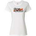 thumbnail image 3 of Inktastic Kickin' it Old School with Weathered Retro Stripe Women's T-Shirt, 3 of 5