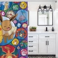 thumbnail image 3 of Pokemon Eevee Bubbles Shower Curtain,Shower Curtain for Bathroom,Shower Curtain Fall Waterproof in Bath 72x66 inches,Long Shower Curtains Set with Curtain Hooks, 3 of 4