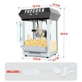thumbnail image 4 of Ganeed Popcorn Machine With 6 Ounce Kettle Makes Up To 2 Gallons, Countertop Popcorn Maker Commercial Popcorn Machine W/1/2 Cup Measuring Cup, Tablespoon, Popcorn Scoop, Black, 4 of 10
