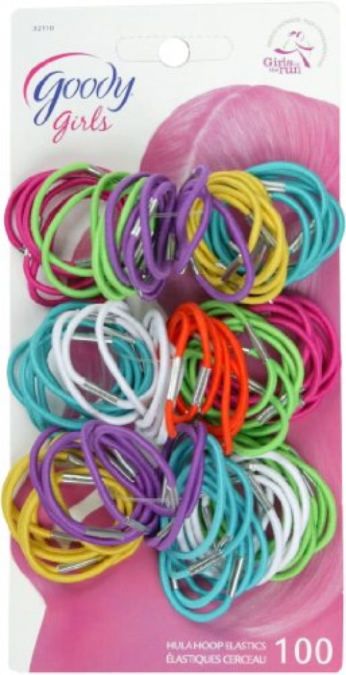 Goody Girls Small Thin Metal Hair Elastics, 100 Count (Pack of 3