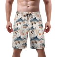 thumbnail image 1 of NICKSUN Men's Swim Trunks, Cute Print Quick Dry Summer Board Beach Shorts with Mesh Lining and Pockets, 1 of 6