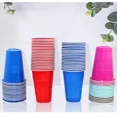 thumbnail image 5 of 50pcs Disposable Plastic Cups Everyday Use Sturdy Plastic Party Cups For All Occasions Available In Many Color Party Supplies Blue 50pcs, 5 of 6