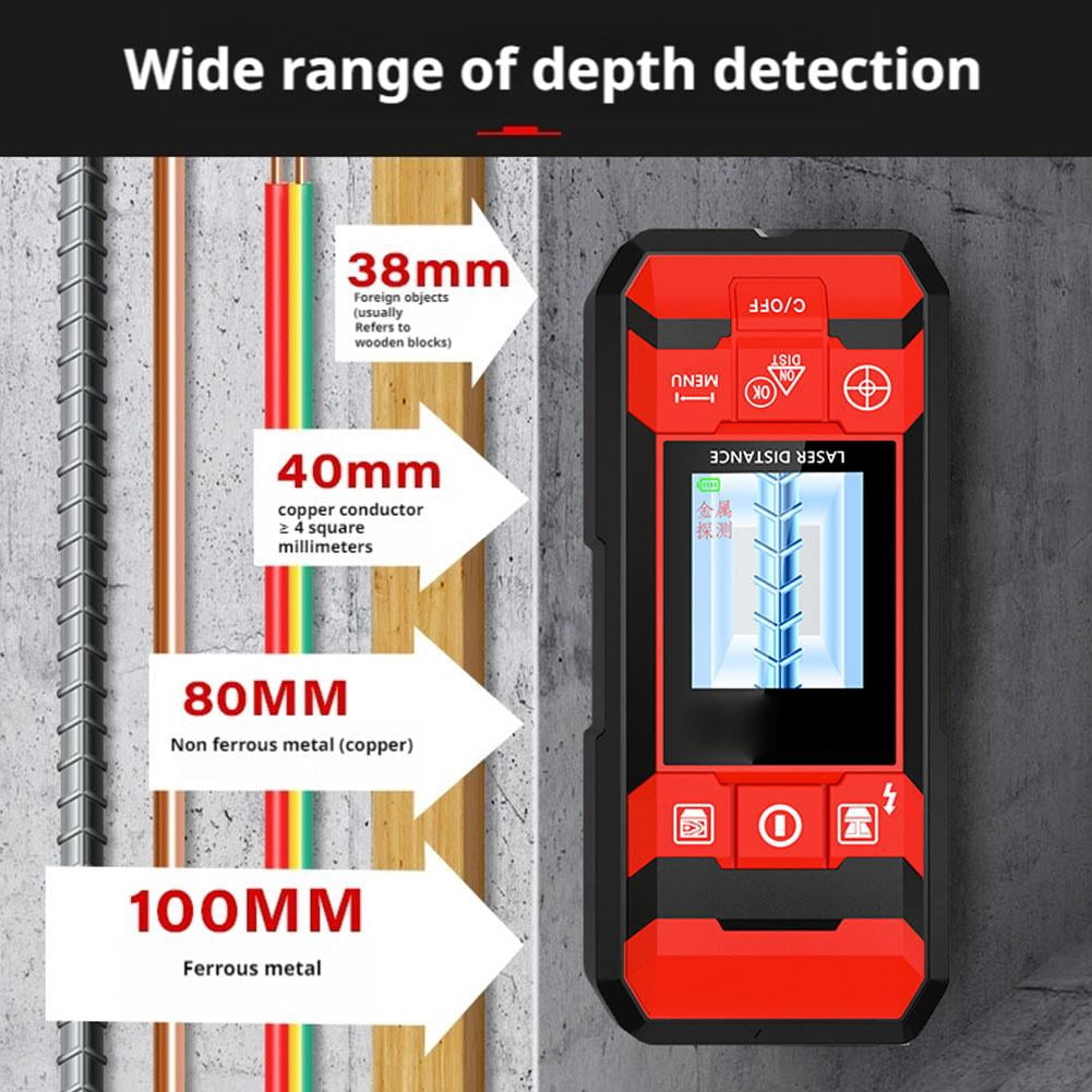 Multifunctional 4-in-1 Wall Scanning Detector, 2025 New Stud Finder with Smart , HD LCD Display, Accurate Positioning for Ac, Wire, Steel, Wood, Metal Inspection