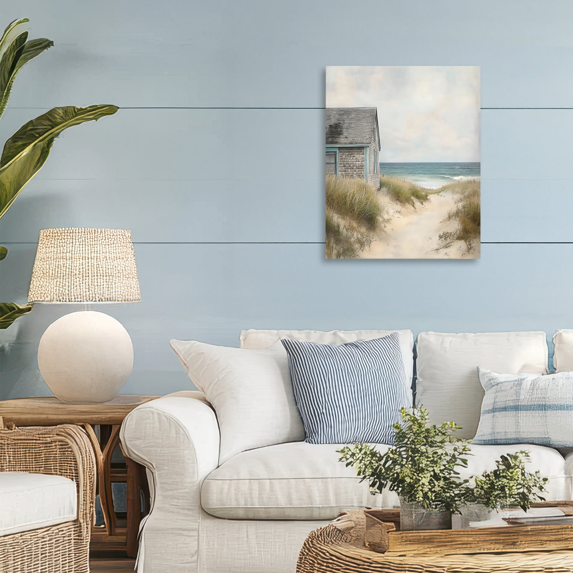 Stupell Industries Oceanfront Cottage on Dune Path Canvas Wall Art, design by Creative Studio