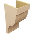 thumbnail image 5 of 12"W x 12"D x 24"H Wide Garner Rough Cedar Woodgrain TimberThane Corbel, Primed Tan, 5 of 6