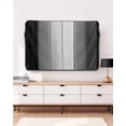 thumbnail image 3 of Outdoor TV Cover 70 to 75 Inch Weatherproof, Farmhouse Rustic Wood Waterproof TV Screen Protector for Outside Decor with Zipper and Pocket 68"L x 42"H , Black Grey, 3 of 7