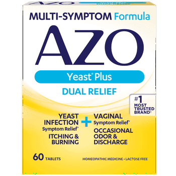 AZO Yeast Plus Dual , Yeast InfeCountion + Vaginal Symptom , 60 Count