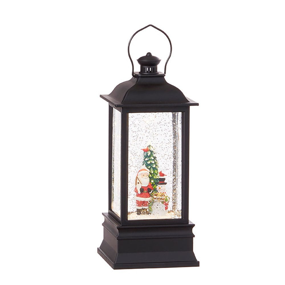 Raz Imports Holiday Water Lanterns 8.75" Santa and Snowman Lighted