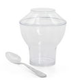 thumbnail image 6 of Oasis Creations Sundae Cup - 3 ounces - 50 Count - Lids & Spoons Included - Clear Plastic - Appetizer Cup - Parfait Cup - Dessert Cup -Disposable or Reusable, 6 of 6