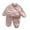 Pink, variant on Godderr 1-12T Toddler Kids Boys Girls Fleece Warm Pajamas Sleeping Pants 2-Piece Set Baby Fall Winter Padded Thickened Sleepwear Loungewear Outfit