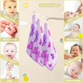 thumbnail image 3 of SKYSONIC 5 PCS Unique Puzzles Style Butterflies Baby Muslin Washcloths, Face Towel Burp Cloths Ultrasoft Absorbent Cotton Bath Wipes Towels for Newborn Boys Girls, 3 of 7