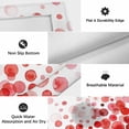 thumbnail image 6 of Ombre Red Polka Dot Outdoor Rug for Patio/Deck/Porch, Non-Slip Large Area Rug 3 x 5 Ft, Abstract Watercolor Geometric Gradient Indoor Outdoor Rugs Washable Area Rugs, Camping Rug Carpet Runner, 6 of 8