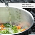 thumbnail image 6 of KitchenAid 5-Ply Clad 8 Quart Stainless Steel Stockpot with Lid, Induction Compatible, Dishwasher Safe, Metal Utensil, Broiler and Oven Safe to 500°F, Polished Stainless Steel, 6 of 11