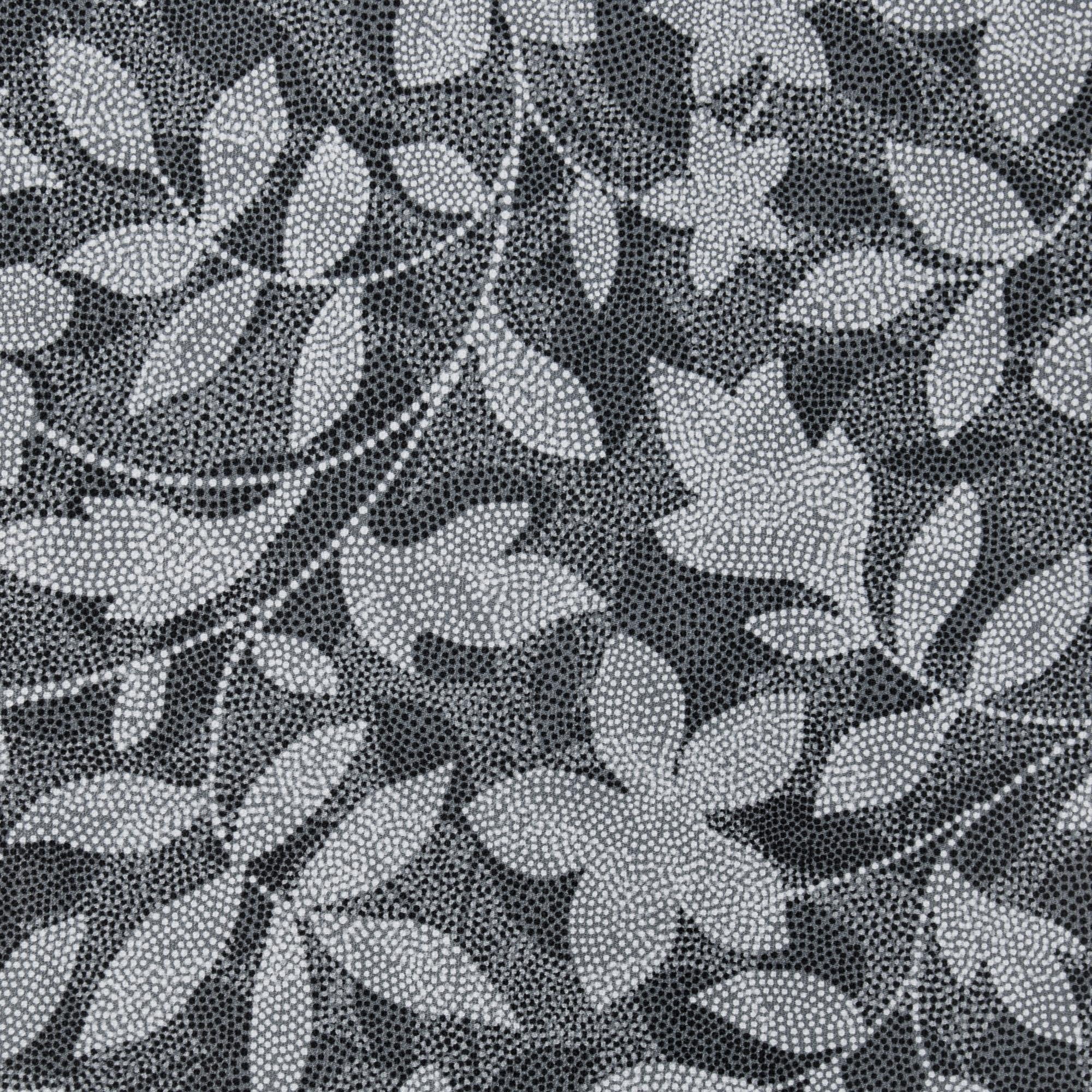 Mainstays Dot Botanical Fabric Tablecloth, Black, 60"x84"