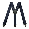 thumbnail image 2 of Lovskoo Mens Suspenders 4 Clip Adjustable Elastic Straps 1.5 Inch Wide Solid Color X Back Design Heavy Duty for Dress Pants, 2 of 2