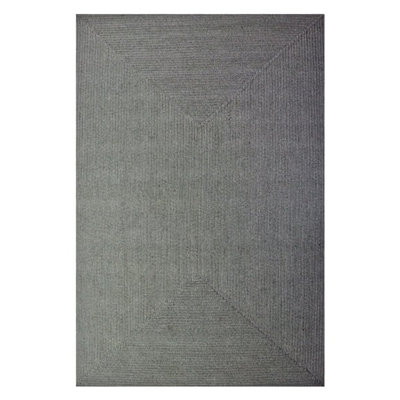 Superior Braided Solid Indoor/ Outdoor Area Rug, 6' x 9', Cream