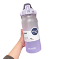 thumbnail image 1 of Grande Capacité Gobelet en Plastique Dégradé Violet + Autocollant Aléatoire 2000ml, 1 of 4