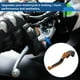 thumbnail image 3 of Palancas de freno y embrague cortas largas para Kawasaki ZX14R 2006-2017, palanca de freno ajustable de motocicleta, aleación de aluminio, cabeza naranja, mango negro, 3 of 6