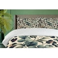 thumbnail image 5 of Ambesonne Leopard Print Duvet Cover Set, Bold Eucalyptus Leaf, Calking, Camel and Laurel Green, 5 of 6