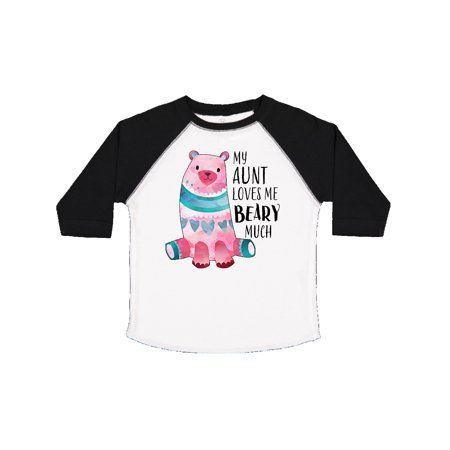 

Inktastic My Aunt Loves Me Beary Much with Cute Bear Gift Toddler Boy or Toddler Girl T-Shirt