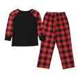 thumbnail image 2 of xiaxaixu Hauts Imprimés Faon et Pantalons à Carreaux Pyjamas Parent-Enfant, 2 of 8