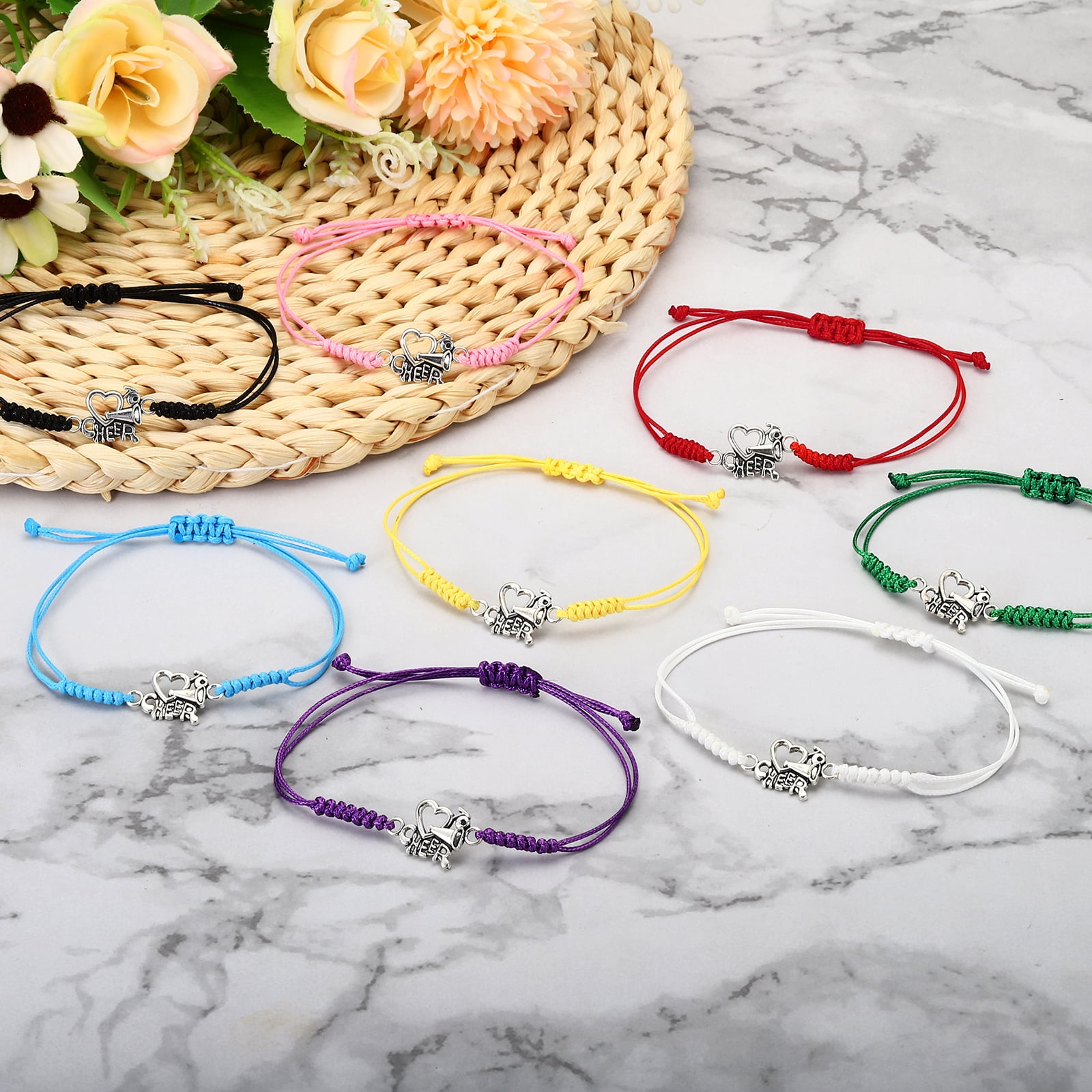 Unique Bargains Cheerleader Gifts, 20 Pcs Cheer Bracelet