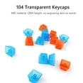 thumbnail image 2 of 104 piezas de teclado mecánico transparente Keycaps Computer Key Cap Set (blanco), 2 of 5