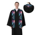 thumbnail image 4 of Hirioo Colorful Plant Wolf for 72" Graduation Shawl Stole Unisex Adults Graduation Sash Honor Graduation Stole for High School and College-Sharp Corner, 4 of 7