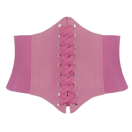 Cotton Elastic Waist Belt - TOPTIE Stretch Wide Band Elastic Tied Waspie Corset Waist Belt 7