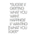 thumbnail image 2 of ArtsyQuotes 15x18 White Modern Wood Framed Museum Art Print Titled - Dale Carnegie Quote: Success and Happiness, 2 of 4